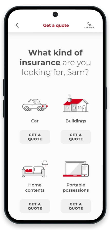 Manage my policy - App SSP Image